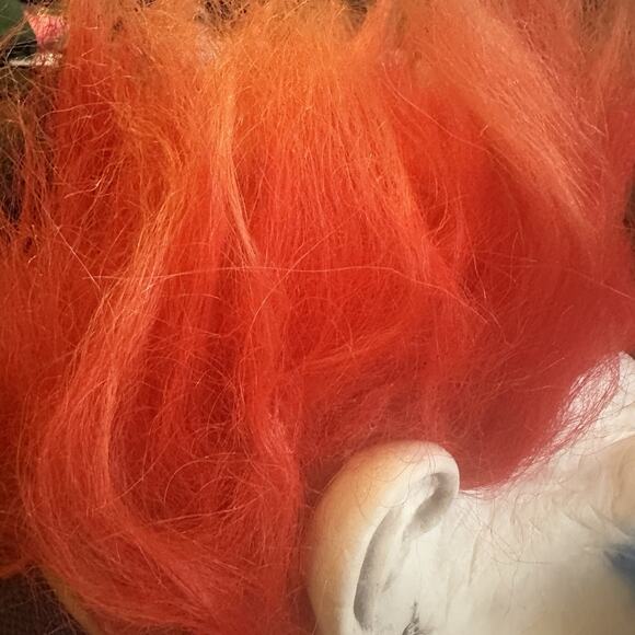 Scary Evil Clown Mask Red Hair Creepy Halloween Costume Cosplay Horror - Picture 7 of 9